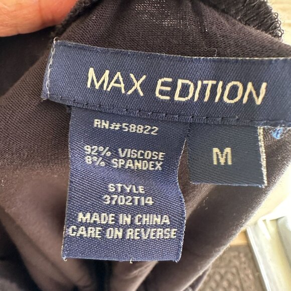 Max Edition Women's Skirt Viscose & Spandex Black Size M - Picture 5 of 6